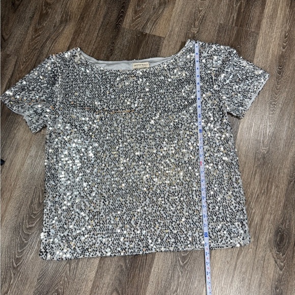Anna-Kaci Silver Sequin plus size blouse sz:XL - Picture 5 of 6